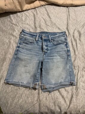 American Eagle Outfitters Light Wash Denim Bermuda Shorts